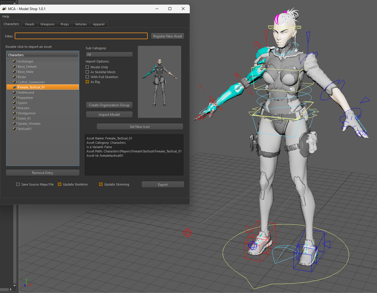 FRAG — Rigging Framework